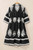 Black Western Geometric Print 3/4 Sleeve Loose Midi Dress T543-8773776376050