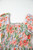 Apricot Pink Floral Smocked Bust Bubble Short Sleeve Maxi Dress T543-8787282297074