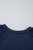 Navy Blue Contrast Lace Raglan Sleeve Pleated Detail Shift Dress T543-8787399016690