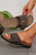 Coffee Buckle Decor Faux Suede Thick Sole Slippers T543-8779831410930