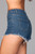 J12 Zip Me Up Denim Shorts U165-J12BL M