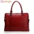 Color: Red - Oyixinger New 100% Genuine Leather Briefcase For Woman 14 inch Laptop Bag Women's Hand F640-67045224381