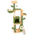 63 Inch Cactus Cat Tree with Sisal Scratching Posts and Board for Indoor Cats - Color: Green D681-PV10260
