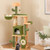 63 Inch Cactus Cat Tree with Sisal Scratching Posts and Board for Indoor Cats - Color: Green D681-PV10260