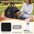 Foldable Pet Carrier with Wheels Airline Approved Rolling Cat and Dog Carrier-Black B593-PV10617