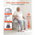Raised Toilet Seat with Arms, 400 lbs Load Capacity, Adjustable Height and Width, Commode Cushion P E415-SJLDSJGMTZDK0AX9F001V0