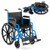 Lightweight Folding Wheelchair for Adults with Swing-Away Footrest and Desk Arm-Navy B593-JH10074