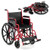 Lightweight Folding Wheelchair for Adults with Swing-Away Footrest and Desk Arm-Navy B593-JH10074