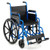 Lightweight Folding Wheelchair for Adults with Swing-Away Footrest and Desk Arm-Navy B593-JH10074