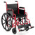 Lightweight Folding Wheelchair for Adults with Swing-Away Footrest and Desk Arm-Navy B593-JH10074