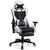 PU Leather Gaming Chair with USB Massage Lumbar Pillow and Footrest -Pink B593-HW66628