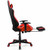 PU Leather Gaming Chair with USB Massage Lumbar Pillow and Footrest -Pink B593-HW66628