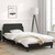 Bed Frame "Dover" Black and White 39.4"x74.8" Faux Leather A949-373271