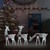 Christmas Reindeer Family 106.3"x2.8"x35.4" White Cold White Mesh A949-328506