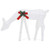 Christmas Reindeer Family 106.3"x2.8"x35.4" White Cold White Mesh A949-328506