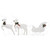 Reindeer & Sleigh Christmas Decoration 100 LEDs Outdoor White A949-3100429