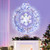 33 Inch Lighted Snowflake Wreath with Hanging Ring and Support Bracket B593-CM24765US