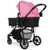 2-in-1 Foldable Pushchair Newborn Infant Baby Stroller-Pink - Color: Pink D681-BB5636PI