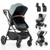 2-in-1 Convertible Baby Stroller with Car Seat Adapters-Turquoise - Color: Turquoise D681-BC10331US-TU