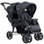 Foldable Lightweight Front Back Seats Double Baby Stroller-Black - Color: Black D681-BB5638BK