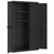 Outdoor Storage Cabinet Black 38.2"x14.6"x65" PP A949-364208