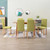 Dining Chairs 6 pcs Green Fabric A949-277239