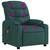 Massage Recliner Chair Dark Green Fabric A949-374162