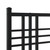 Metal Bed Frame without Mattress with Headboard Black 39.4"x78.7 A949-376319