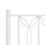 Metal Bed Frame without Mattress with Footboard White 39.4"x78.7 A949-376190