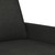 3-Seater Sofa Black 70.9" Fabric A949-359175