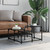 Coffee Table Black 26.8"x26.8"x15.7" Engineered Wood A949-837747