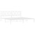 Metal Bed Frame without Mattress with Headboard White 76"x79.9 A949-374296