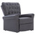 Reclining Chair Gray Faux Leather A949-282275