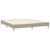 Box Spring Bed Frame Light Gray King Fabric (US Only) A949-3120658