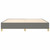 Box Spring Bed Frame Dark Gray Queen Fabric (US Only) A949-3121003
