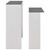 Bar Table with 2 Table Tops White and Gray 51.2"x15.7"x47.2 A949-280221