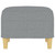 Footstool Light Gray 23.6"x19.7"x16.1" Fabric A949-349263