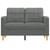 2-Seater Sofa Dark Gray 47.2" Fabric A949-359084