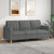 3-Seater Sofa Dark Gray 70.9" Fabric A949-359100