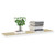 Floating Wall Shelf Oak and White 47.2"x9.3"x1.5" MDF A949-326585