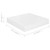 Floating Wall Shelves 2 pcs High Gloss White 9.1"x9.3"x1.5" MDF A949-323740