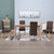 Dining Chairs 4 pcs Brown Fabric A949-249274