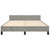 Bed Frame without Mattress Light Gray Full Velvet A949-347603