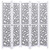 5-Panel Room Divider Gray 68.9"x65" Solid Wood A949-284193