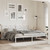 Metal Bed Frame without Mattress with Headboard White 76"x79.9 A949-376183