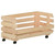 Vegetable Trolley 22.4"x11.8"x31.5" Solid Wood Pine A949-327326