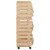 Vegetable Trolley 22.4"x11.8"x31.5" Solid Wood Pine A949-327326