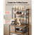  Kitchen Bakers Rack, 5 ft Power Cable Bakers Rack with Power Outlet, Kitchen Stand with X-Shaped S E415-LSHBJ315INCHP16Q2001V1