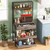 Grey Modern Baker's Rack Kitchen Shelving Unit with Pull-Out Shelves and Drawer Q280-GBRSMCS13257493