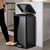 Stainless Steel 13-Gallon Kitchen Trash Can with Step Lid Charcoal Black Grey Q280-CHSC1482